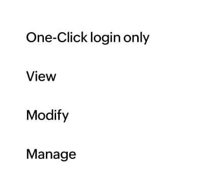 password menu