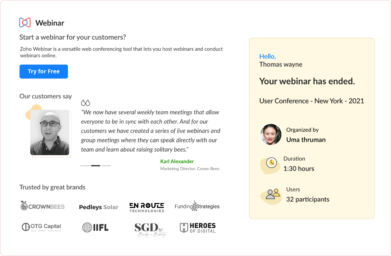 Rebranding – Zoho Webinar