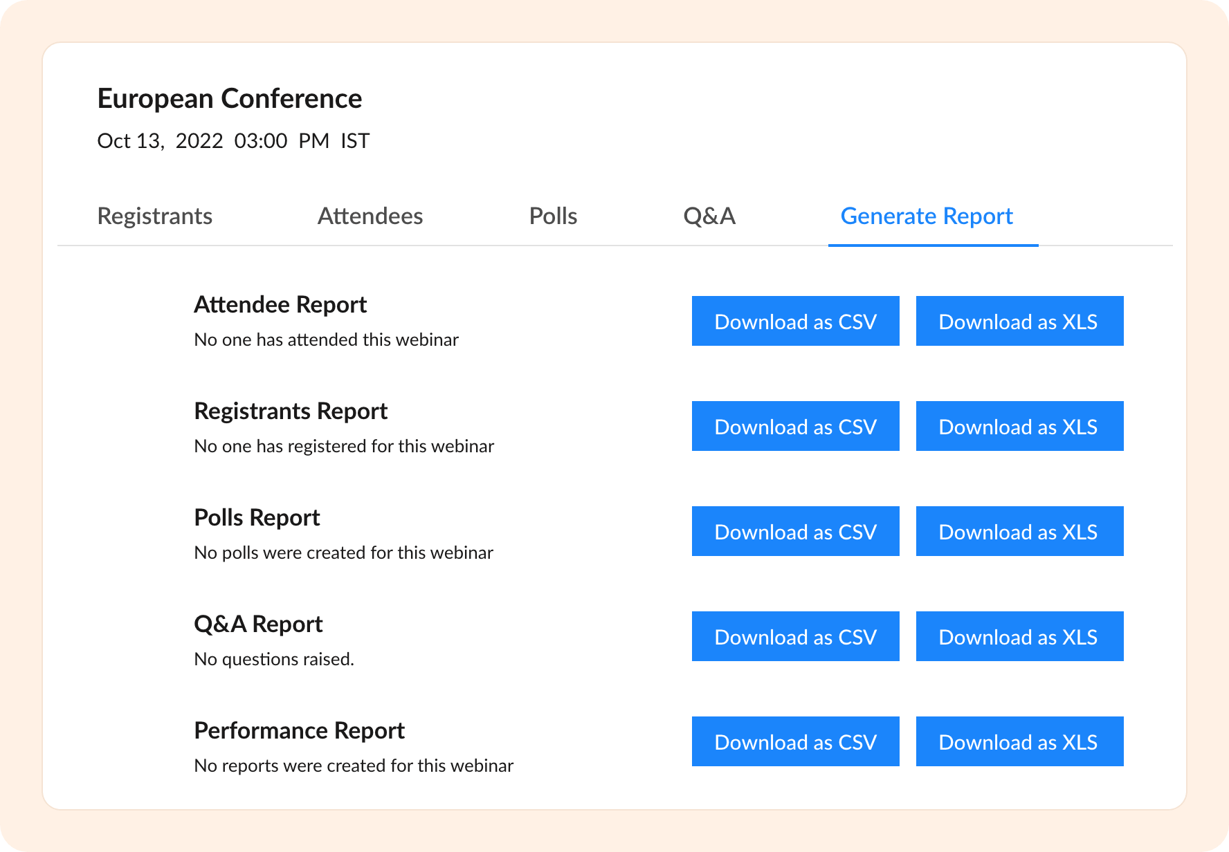 Advanced webinar analytics