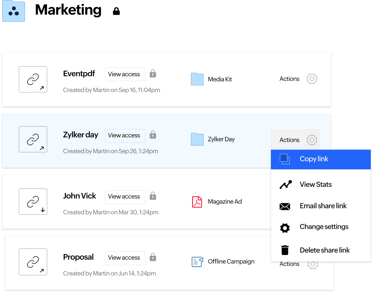 All external sharing