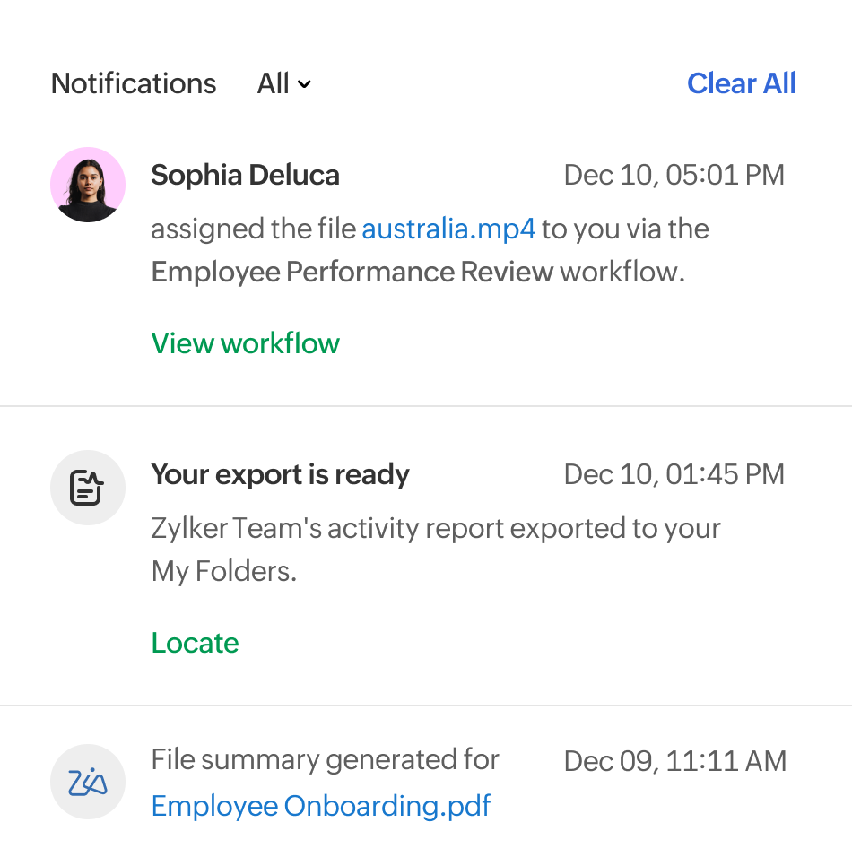 Contextual notifications