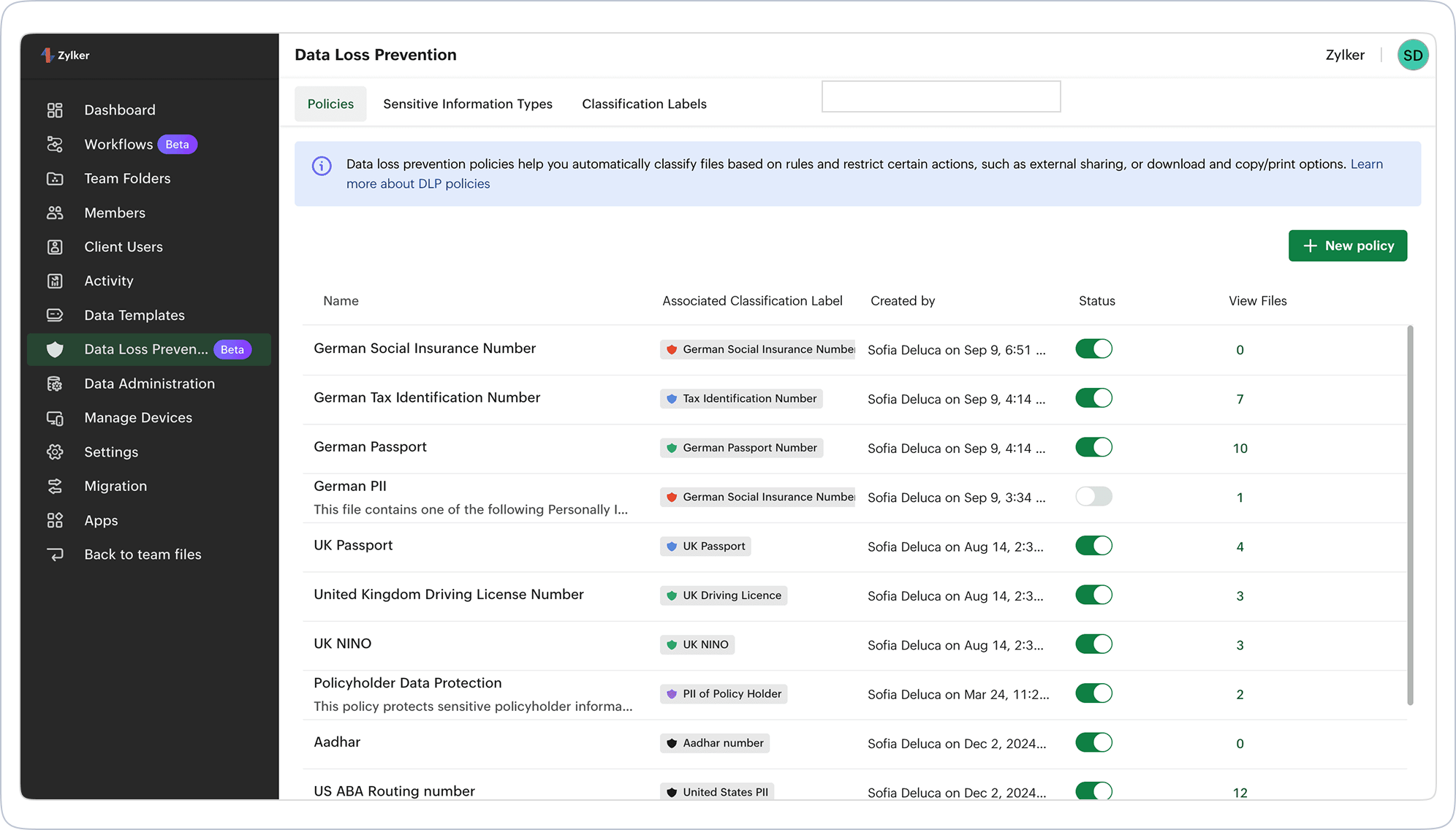 Enhanced PII data protection