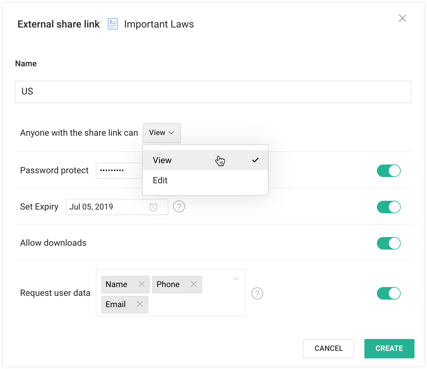 External users can now edit Zoho-format files