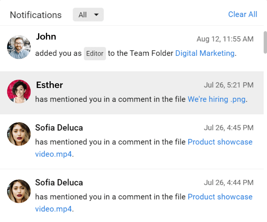 Keep your team in the loop