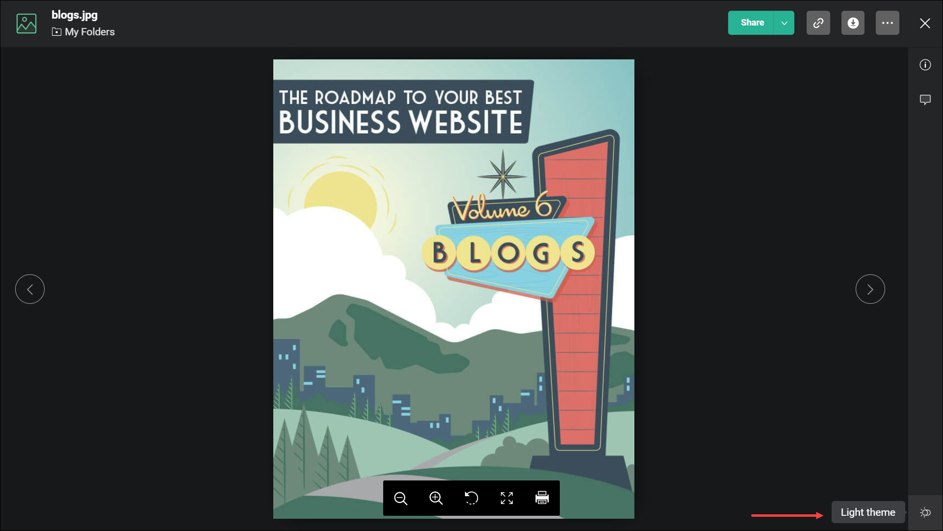 Light and Dark themes for preview
