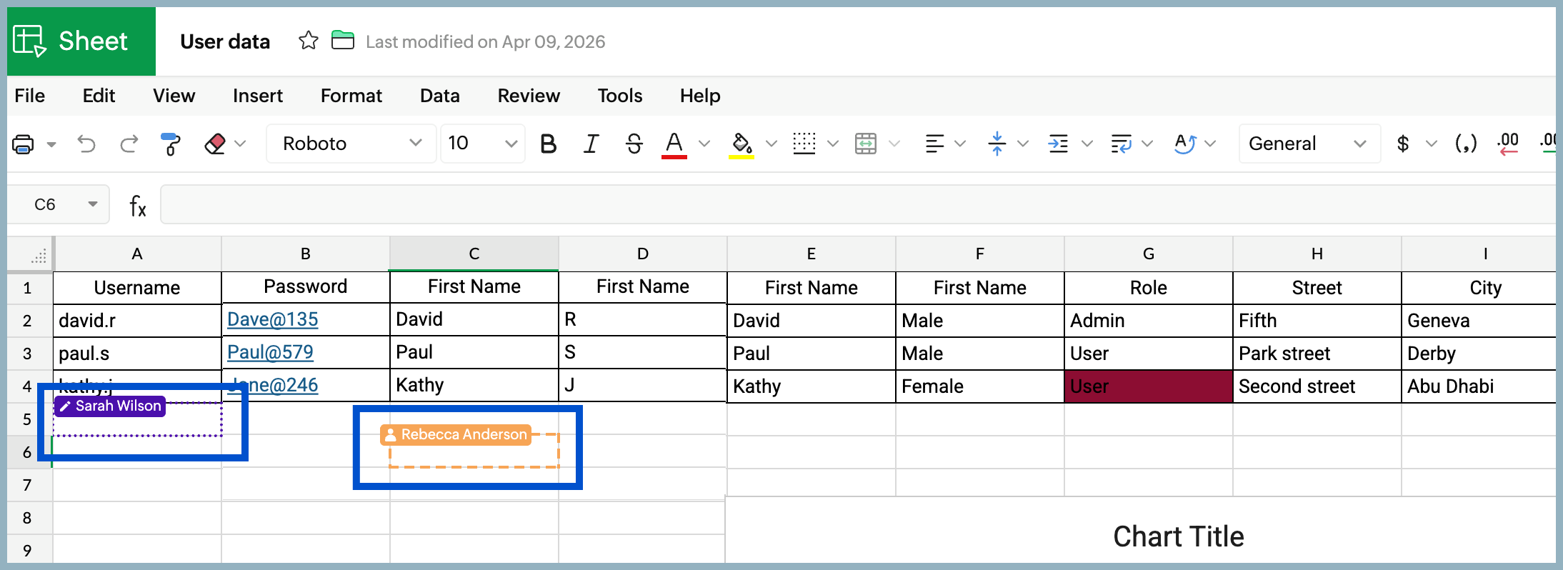 Highlighted cells in Sheet Highlighted cells in Sheet