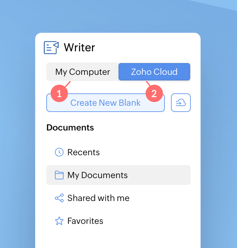 View, edit, and manage local and cloud documents from a single pane