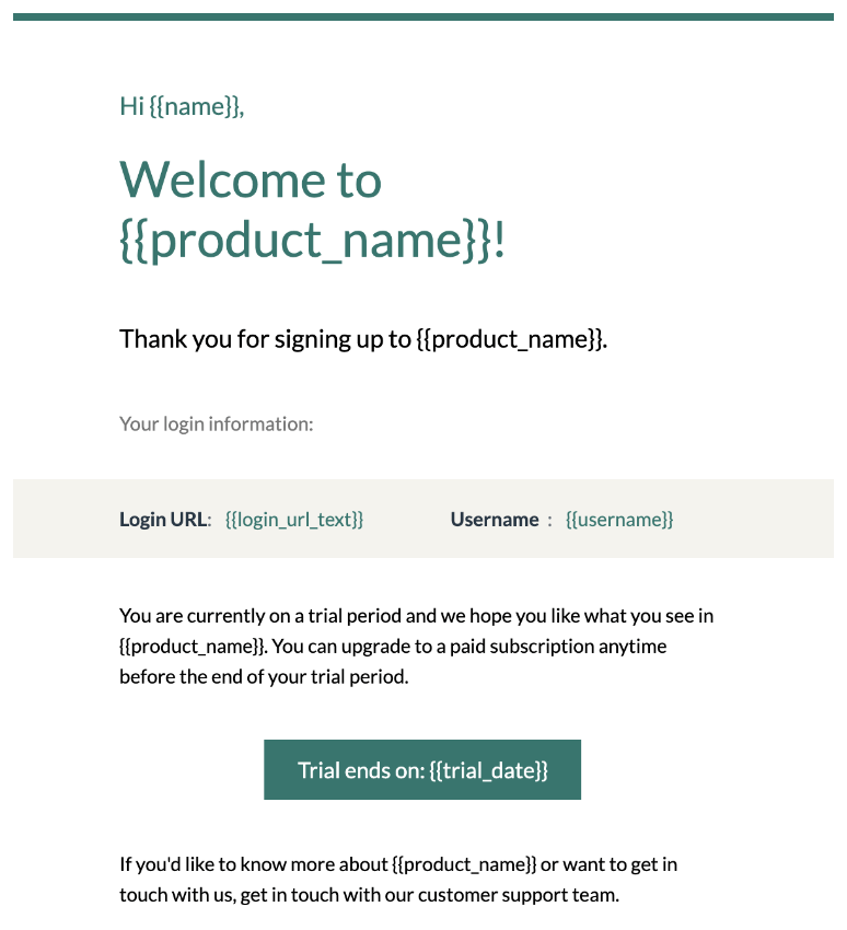 Login Information