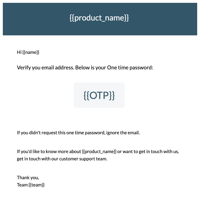 Verify OTP