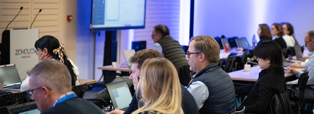 Workshop session with attendees