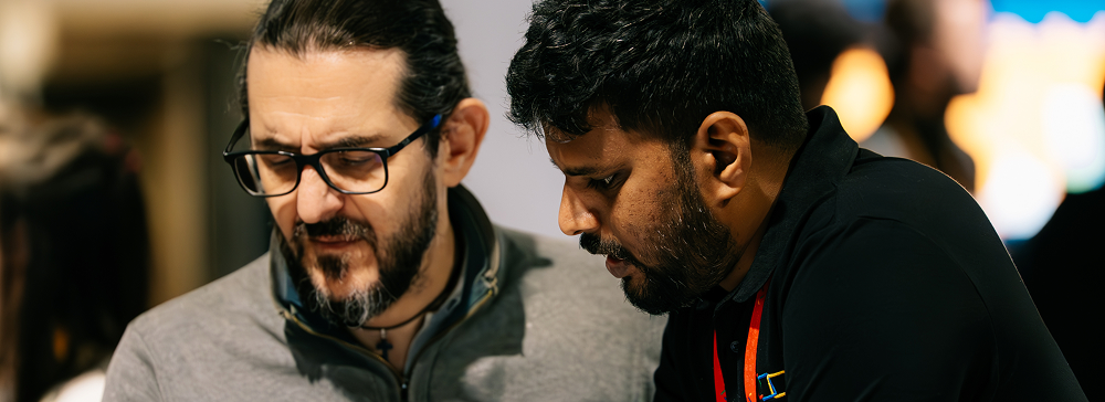 Person working on laptop