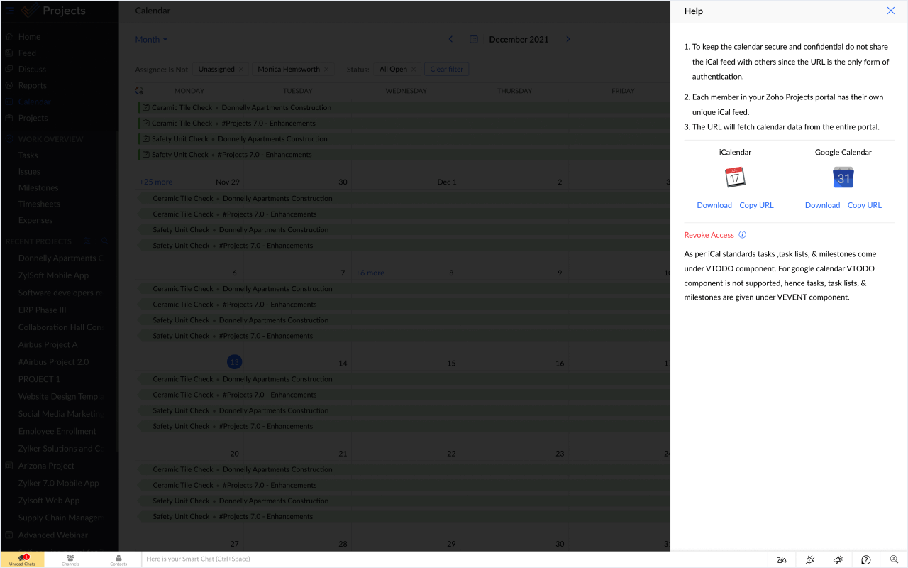 Project schedule