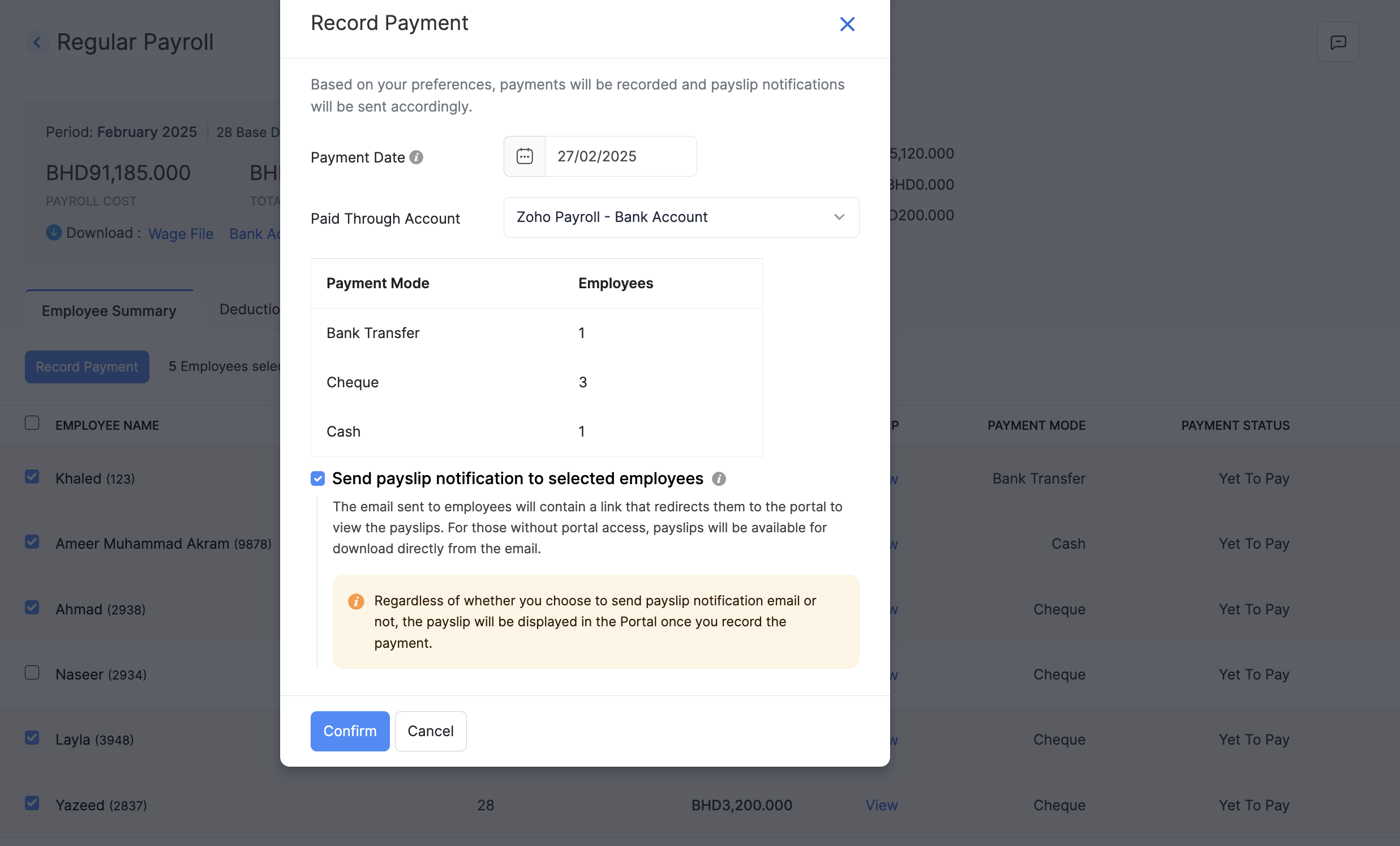 Create Pay Run