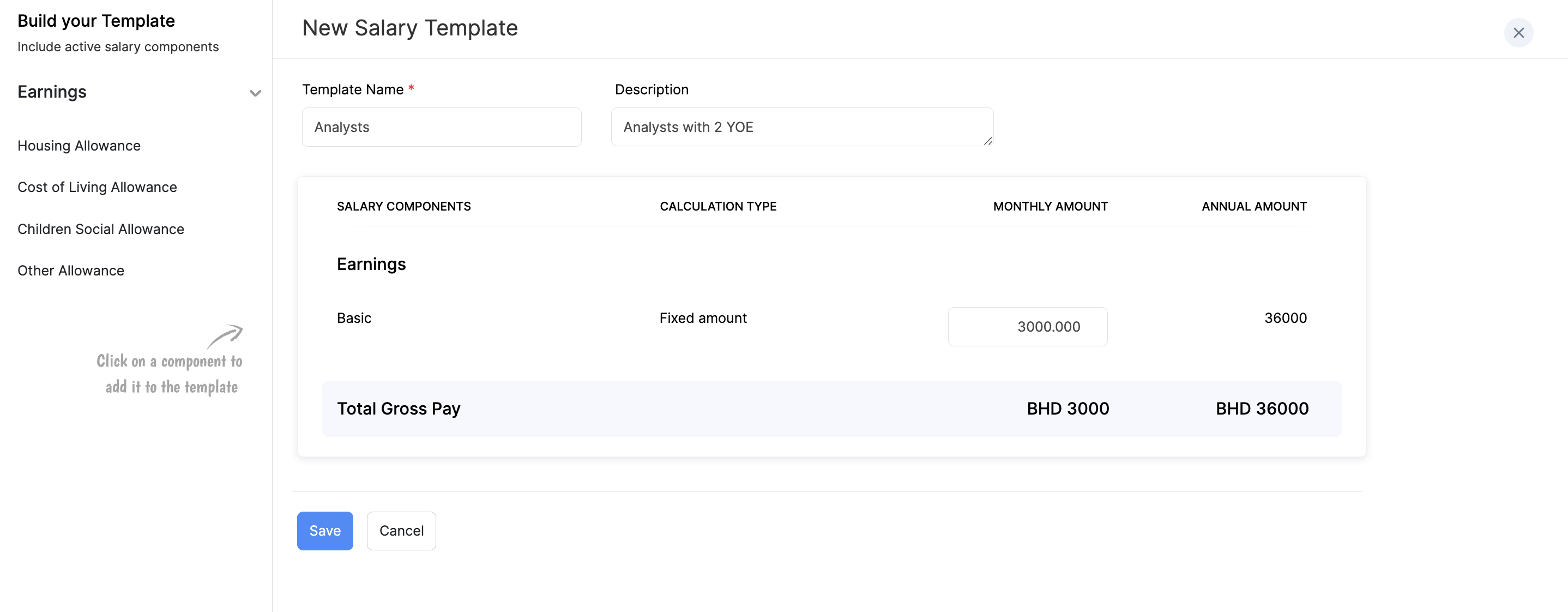 Salary Templates