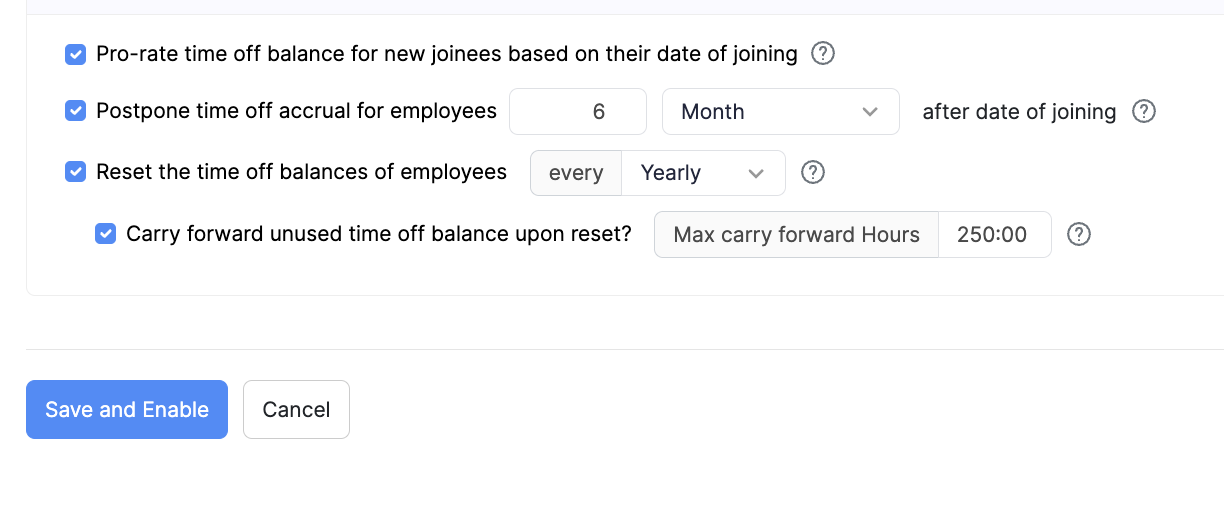 Time Off