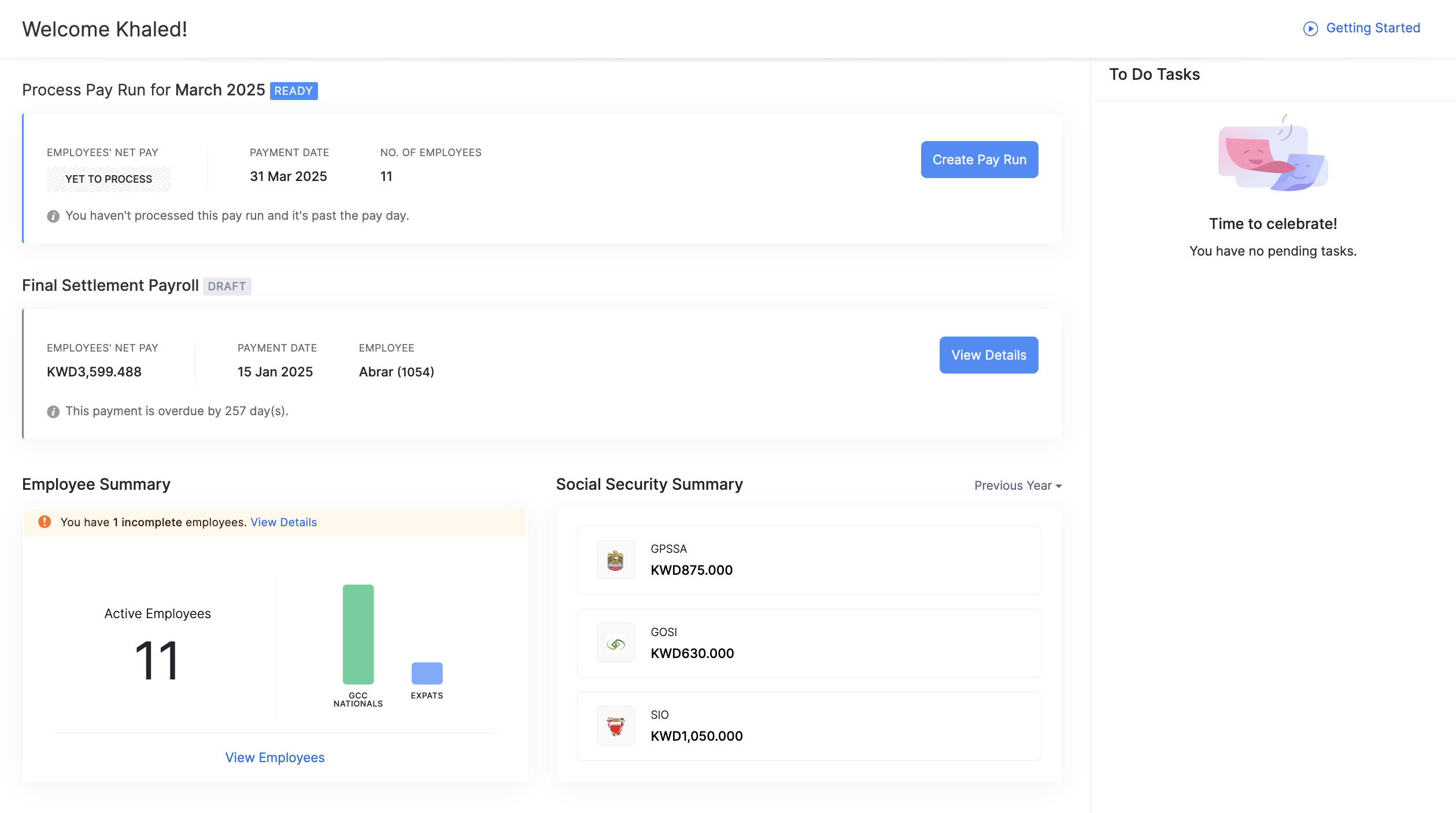 Dashboard
