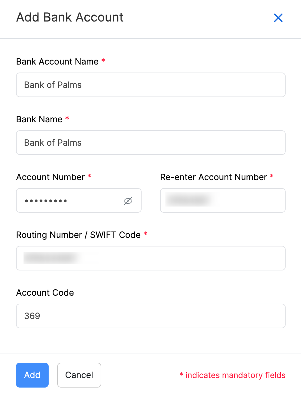 Bank Accounts