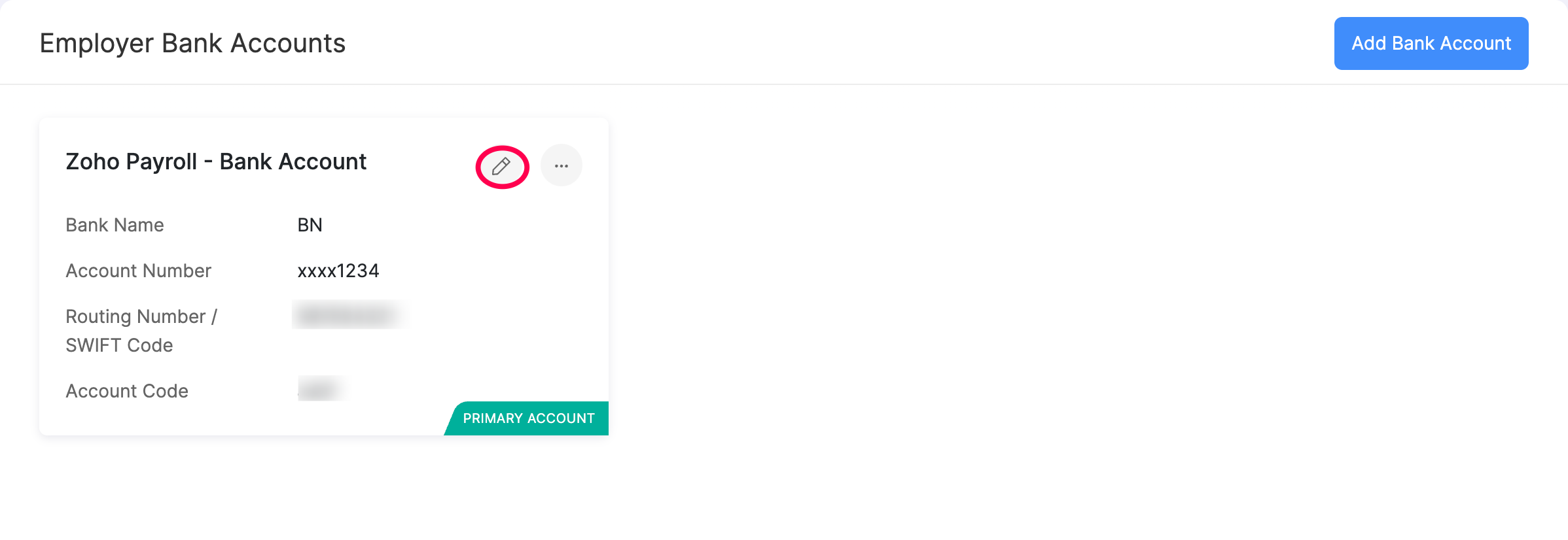 Bank Accounts