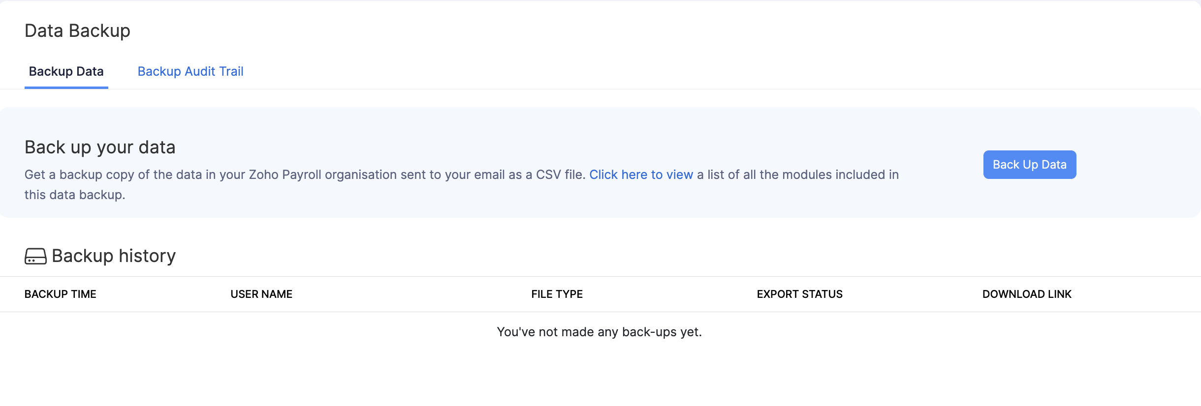 Data Backup