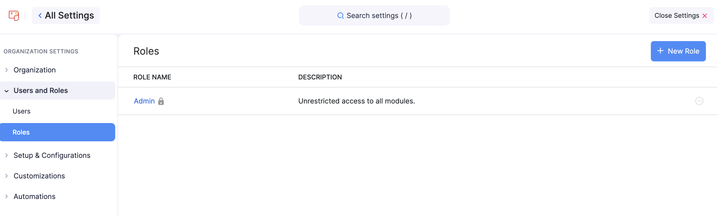 Users and Roles
