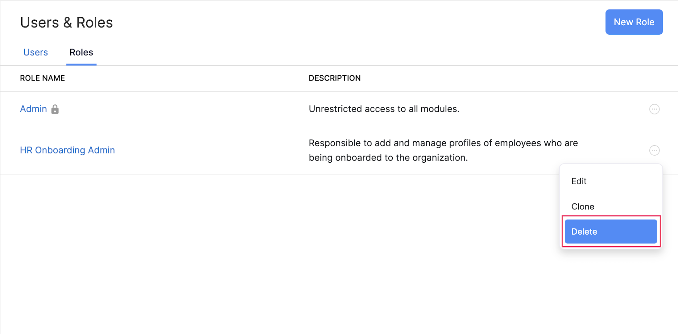 Users and Roles