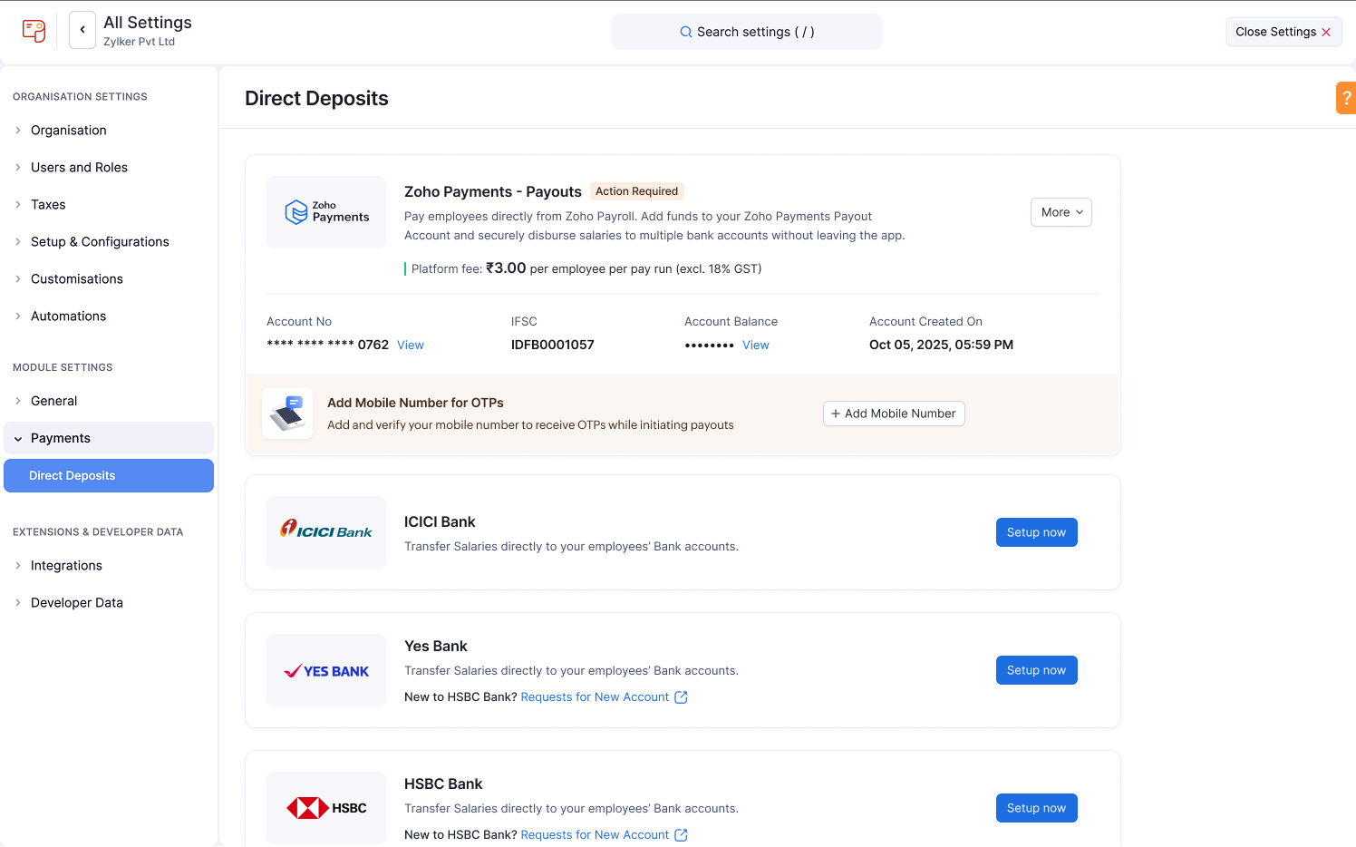 Zoho Payroll