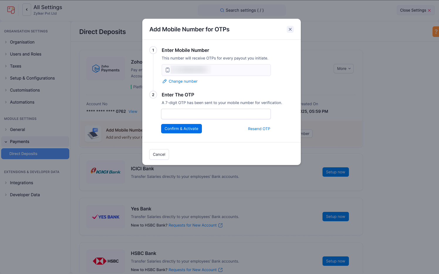 Zoho Payroll