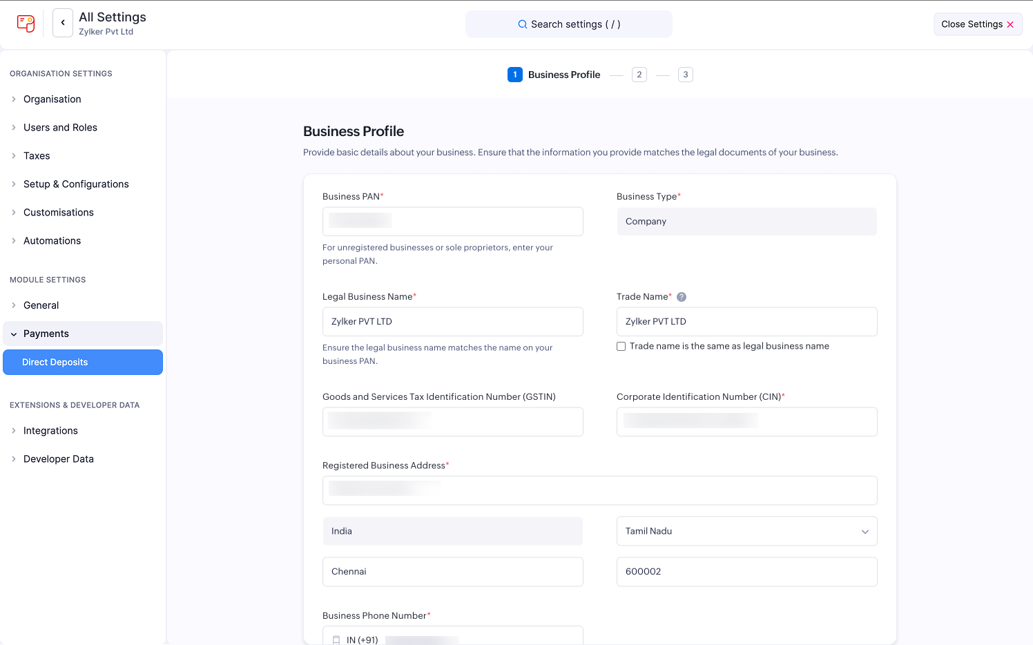 Zoho Payroll