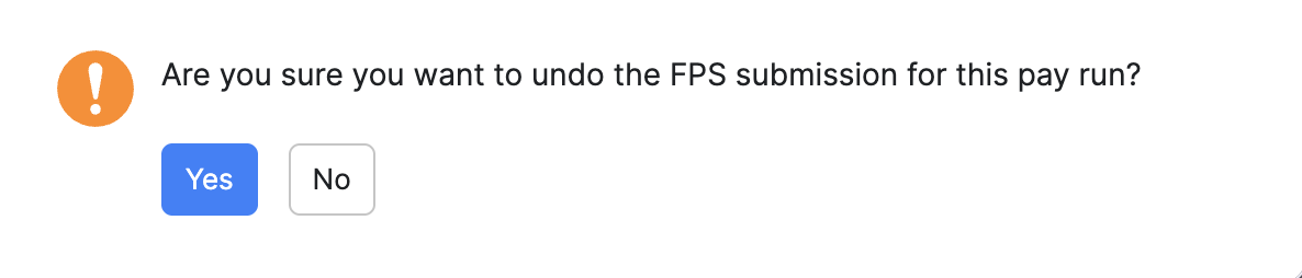Confirm undoing an FPS submission