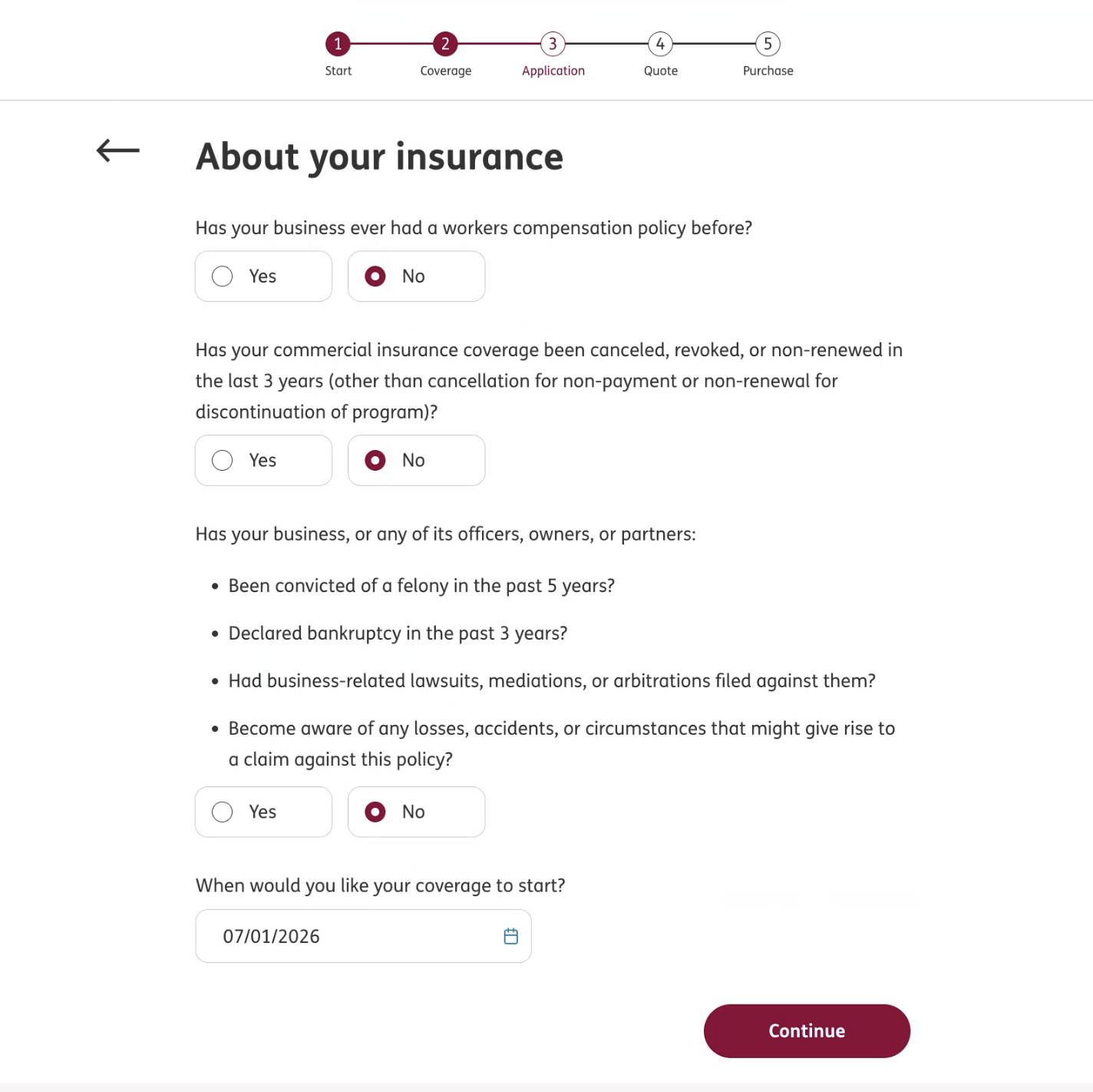 About your insurance