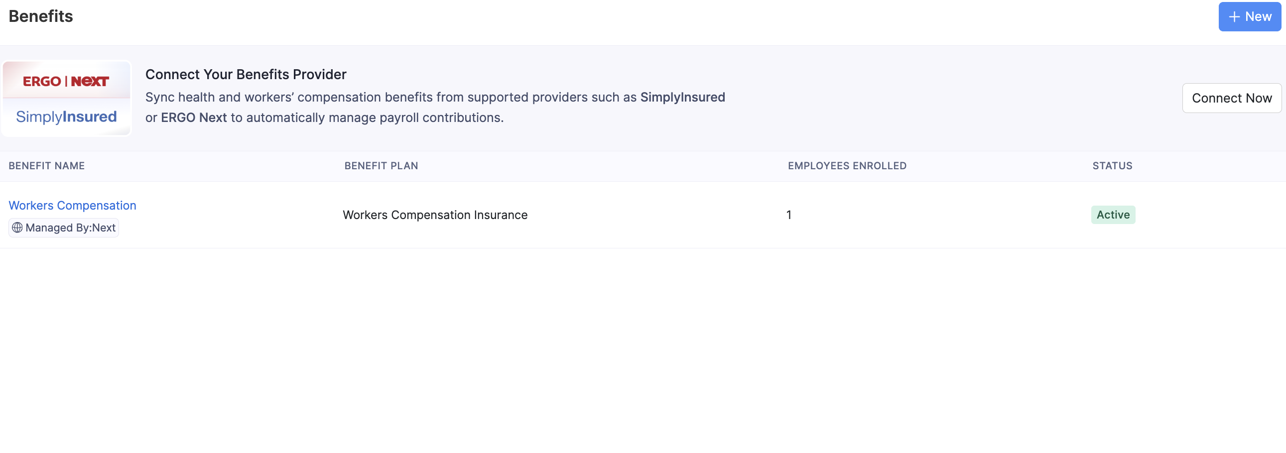 Workers Compensation benefit managed by Next