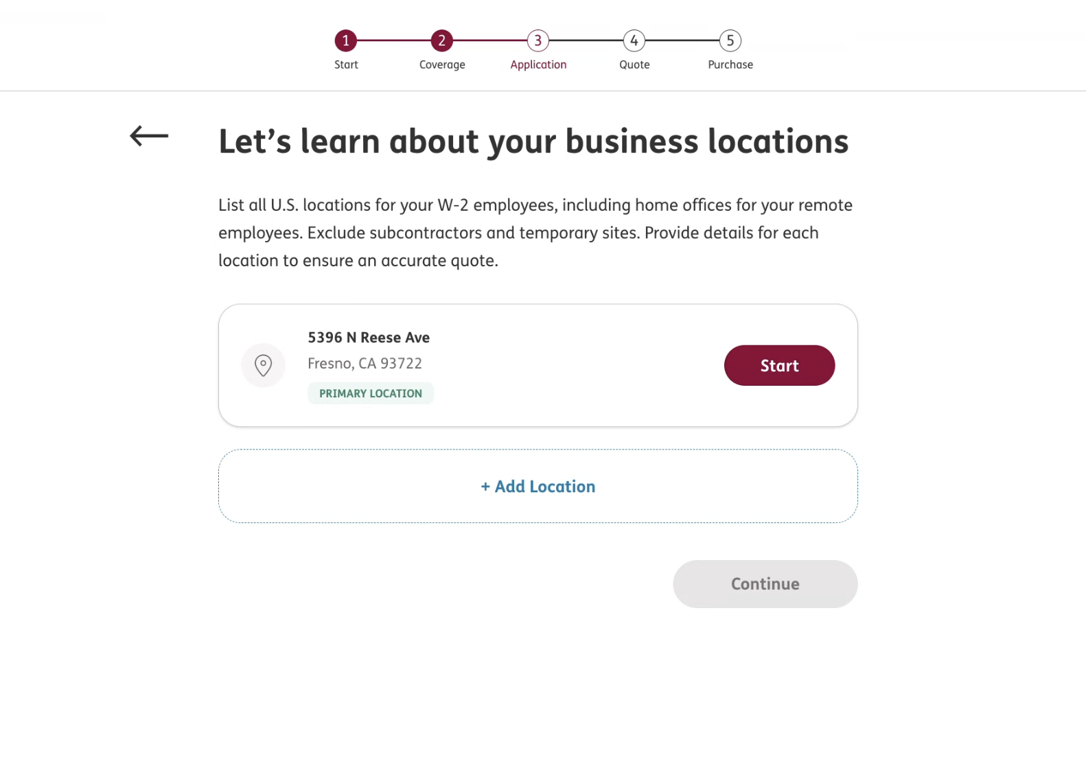 Business locations