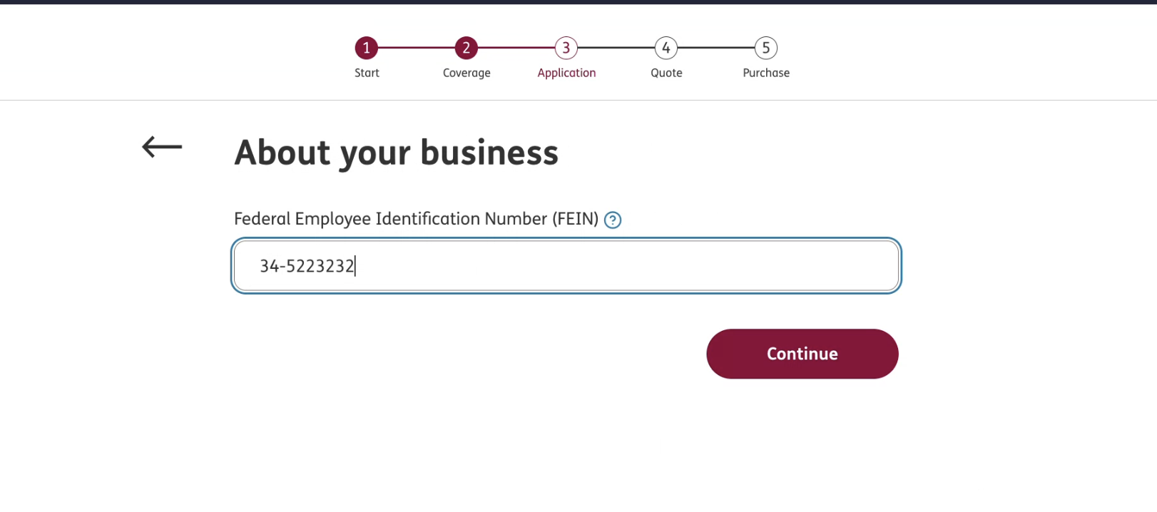 Enter FEIN