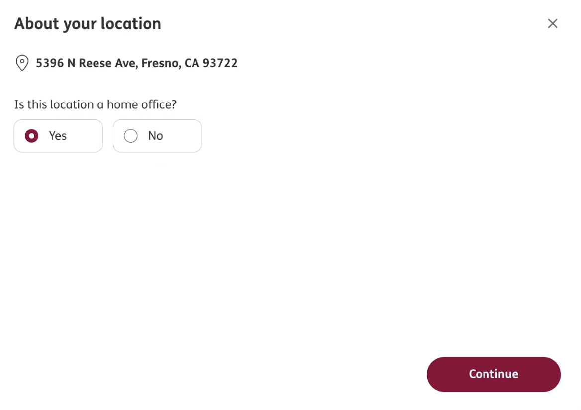 Is this location a home office