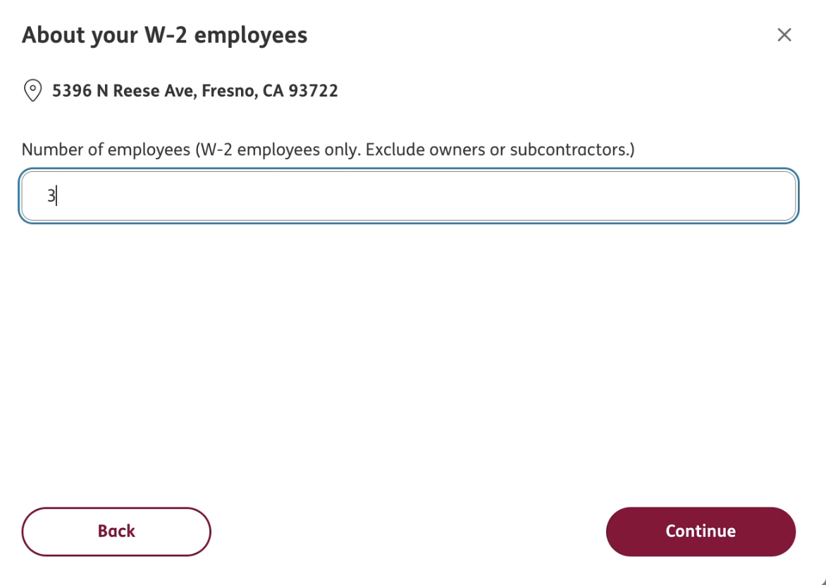 Number of W-2 employees