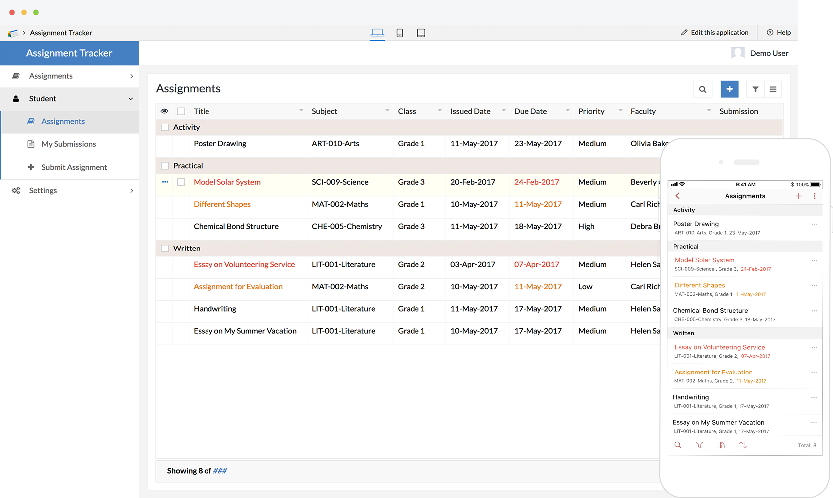 Assignment-tracker-report