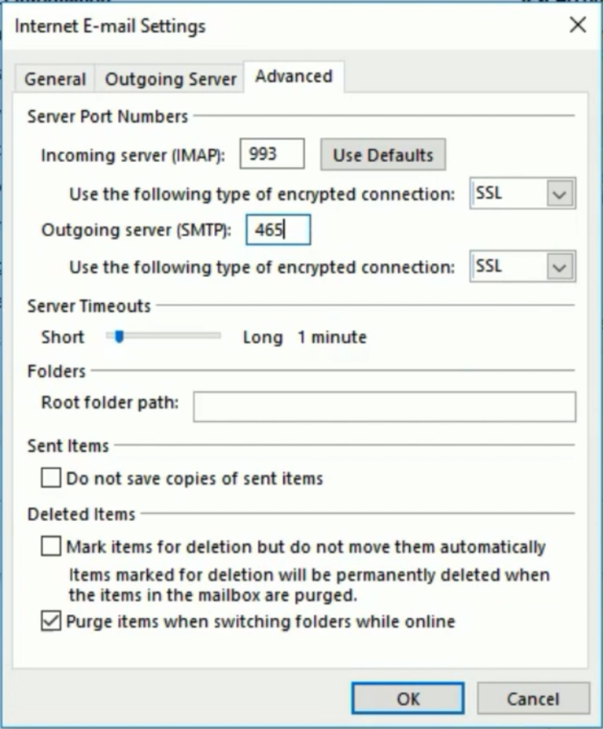 hostgator email settings setup