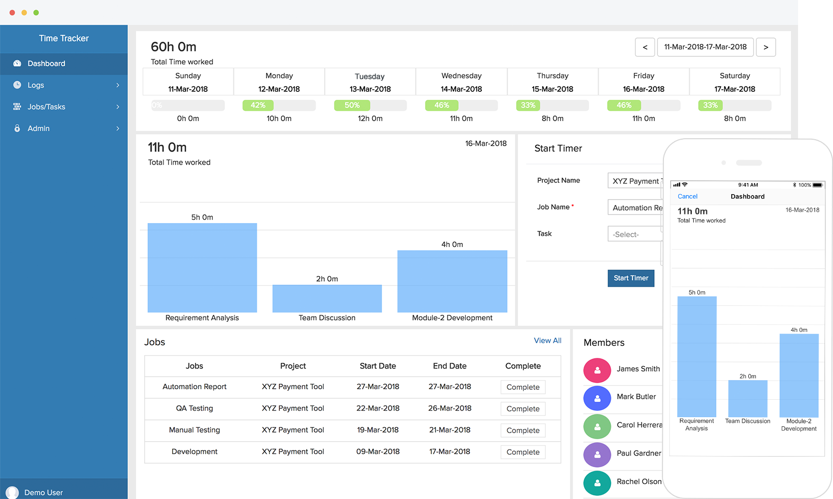 Free time management software | Customizable time tracking app - Zoho ...