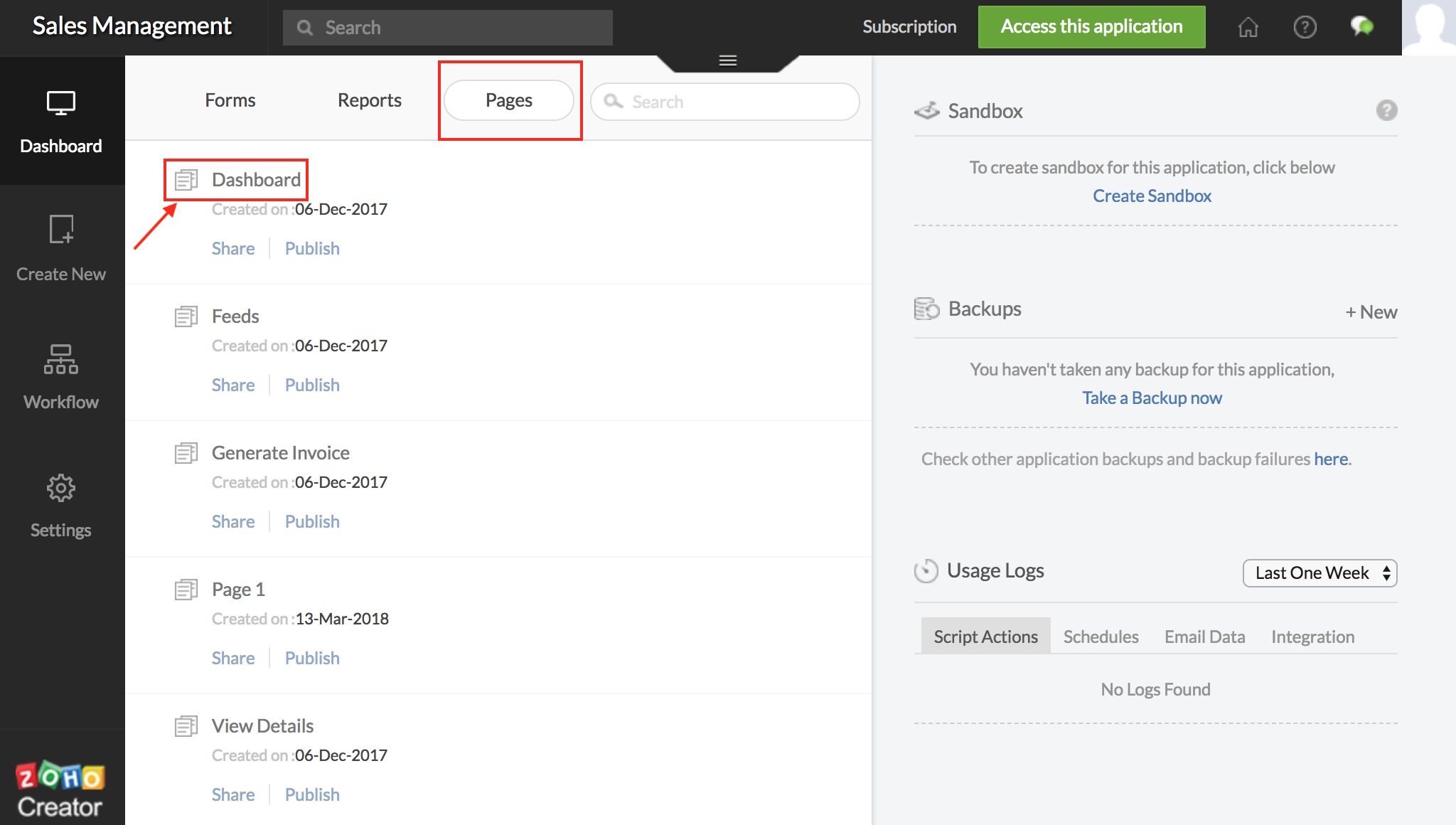 Migration guide for pages | Zoho Creator Help