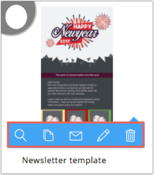 thumbnail icons of template