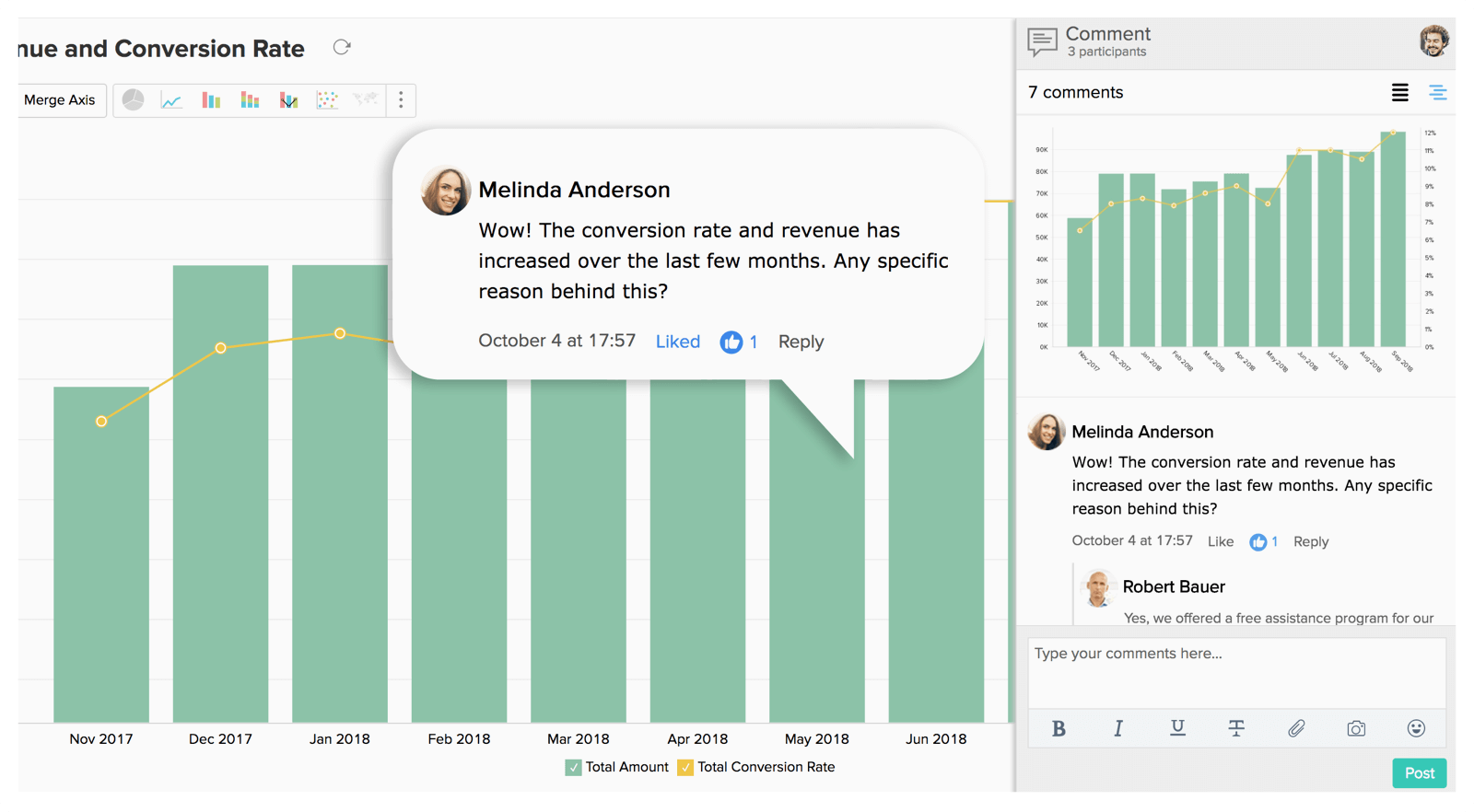 与您的同事合作进行数据分析 - Zoho Analytics