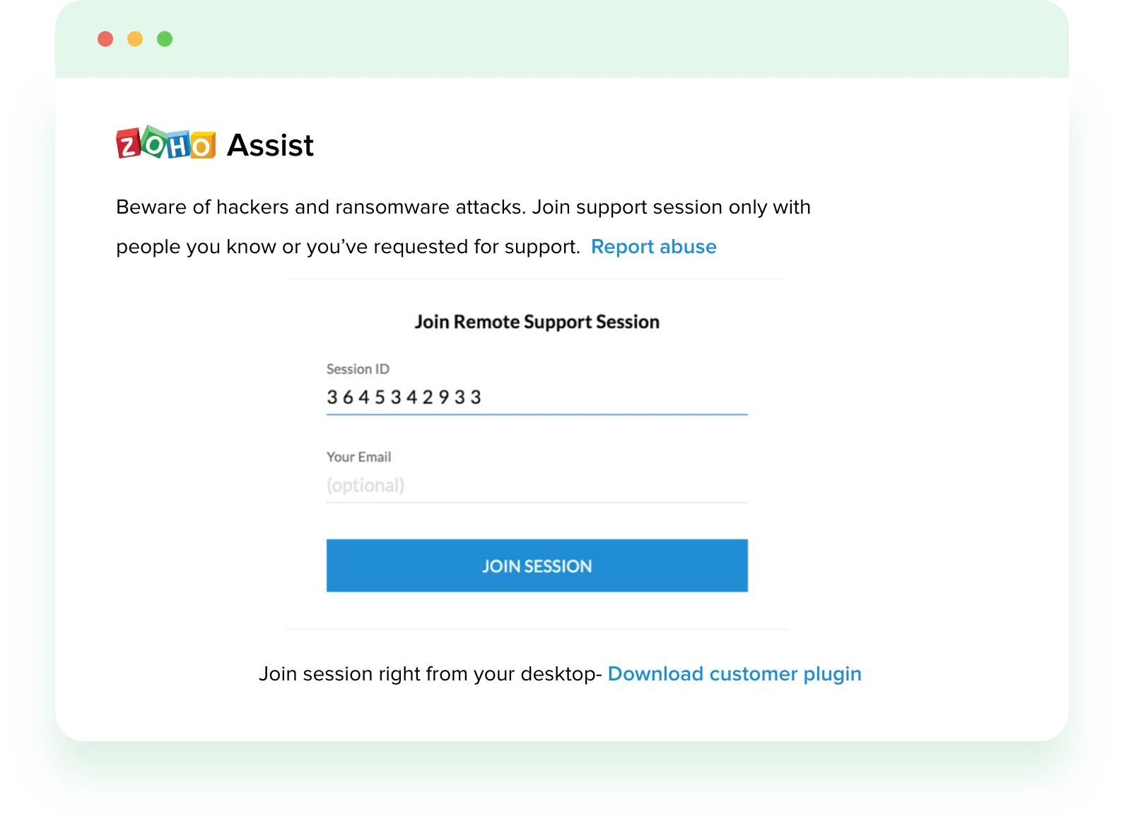 Remotely connect to PC - Zoho Assist