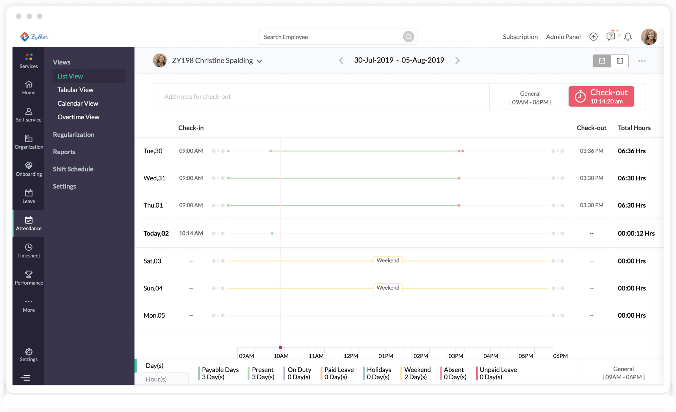 Attendance Management System Employee Attendance Tracker Zoho