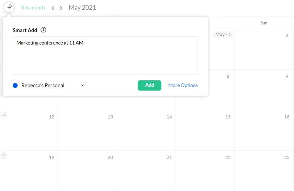 Schedule Calendar Events And Set Reminders Zoho Calendar