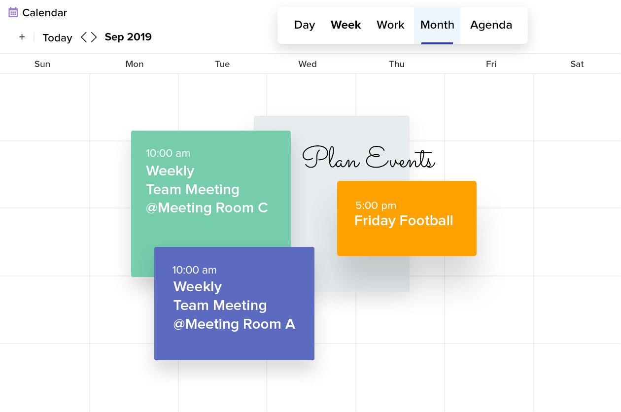 Team Calendar for working together  Zoho Calendar