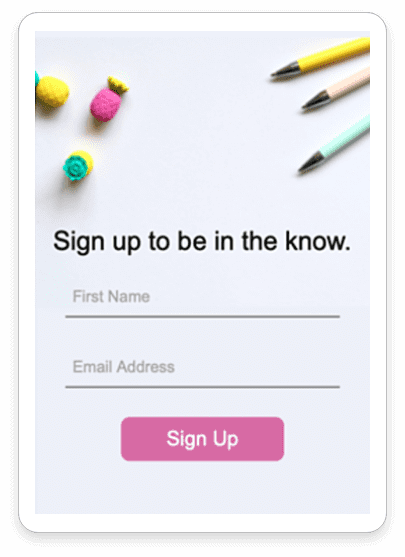 Embed Signup Forms