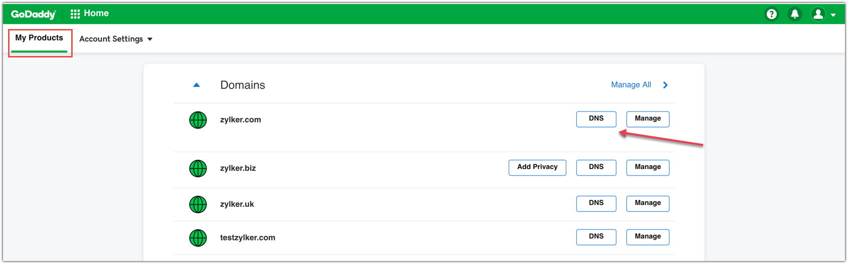 Godaddy SPF record