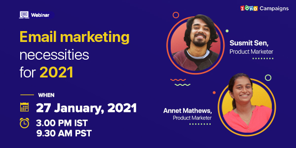 Webinar on email marketing necessities for 2021 