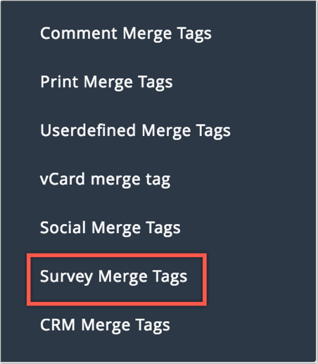 use predefined merge tags