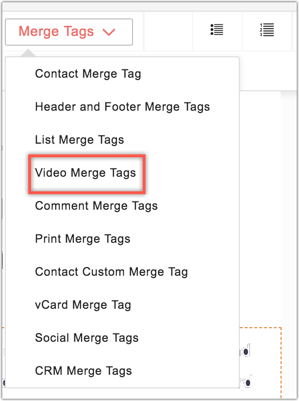 Create Video Merge Tags Online Help Zoho Campaigns Create Video Merge Tags Online Help Zoho Campaigns